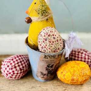 Primitive Spring Easter Chick~Handmade Primitive Spring Decor~Easter Chicks~Easter Eggs~Primitive Easter~Handmade Easter Decor
