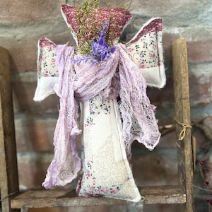 Farmhouse Quilted Easter Cross, Quilted Easter Cross, Shabby Chic Easter Decor