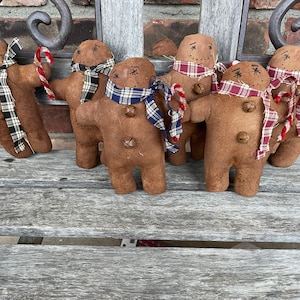 Primitive Gingerbread Man ornies - Komvullers - Kerstdecoratie (2)