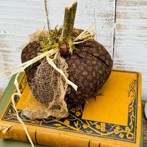 Primitive handmade Harvest Pumpkin, Primitive Country Thanksgiving Decor, Thanksgiving Pumpkins, Handmade Sewn Pumpkin