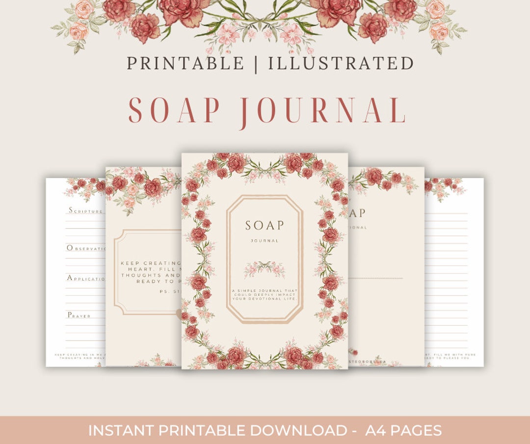 SOAP Journal Bible Study Journal Bible Verse Study Devotional Journal