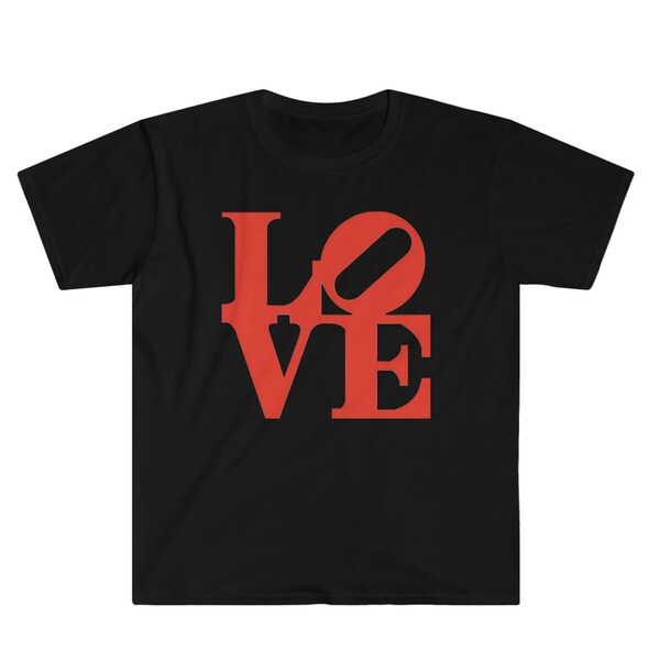 Philly LOVE Unisex Softstyle T-Shirt | City of Philadelphia Love Sign Tee shirt | Love Shirt For That Philly Jawn!