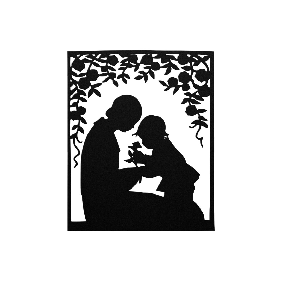 Mom and Child Metal Wall Art Mother Wall Art Wall Metal Art Decor