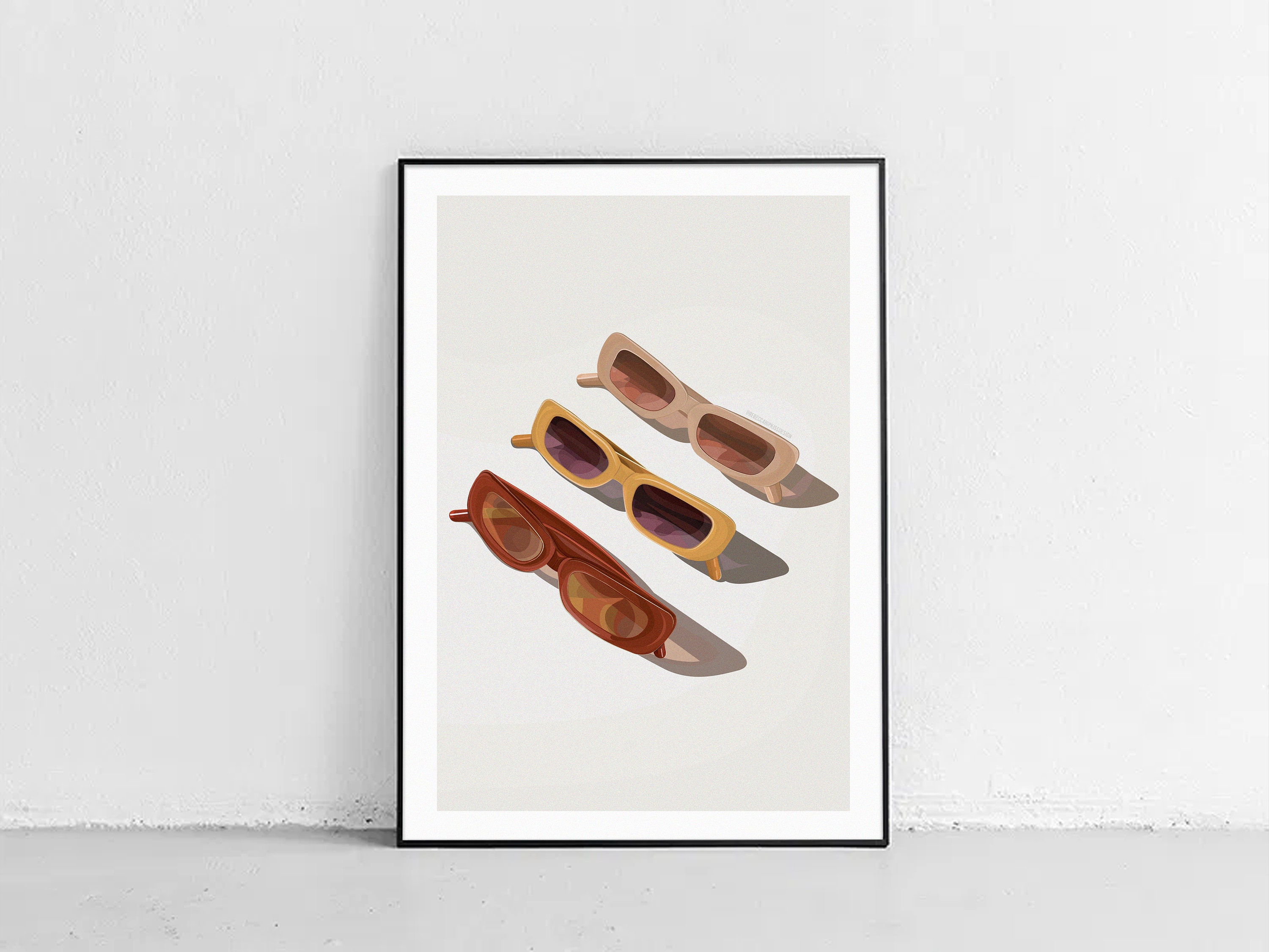Sunglasses Wall Art Print Sunglasses Beauty Room Wall Art - Etsy 日本