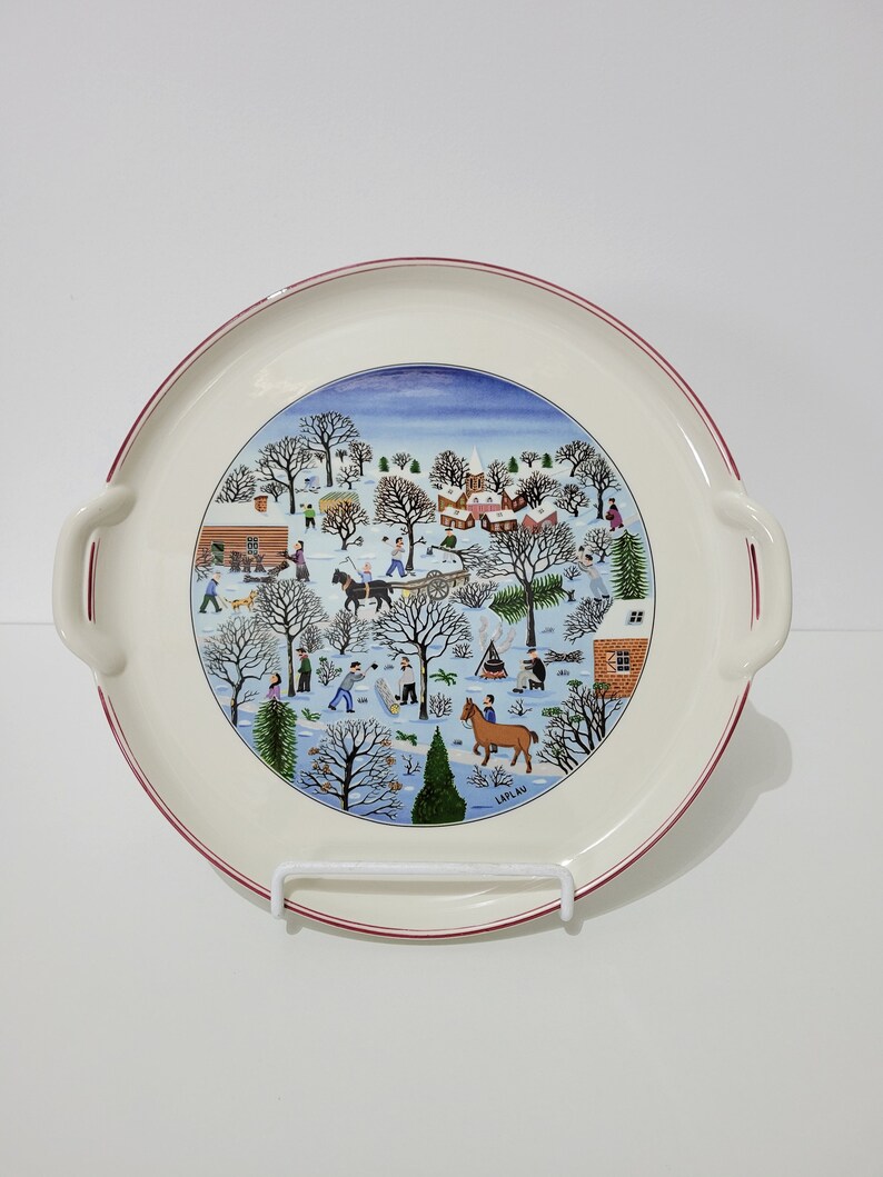Villeroy & Boch Naif Christmas Porcelain Serving Platter Plate Etsy