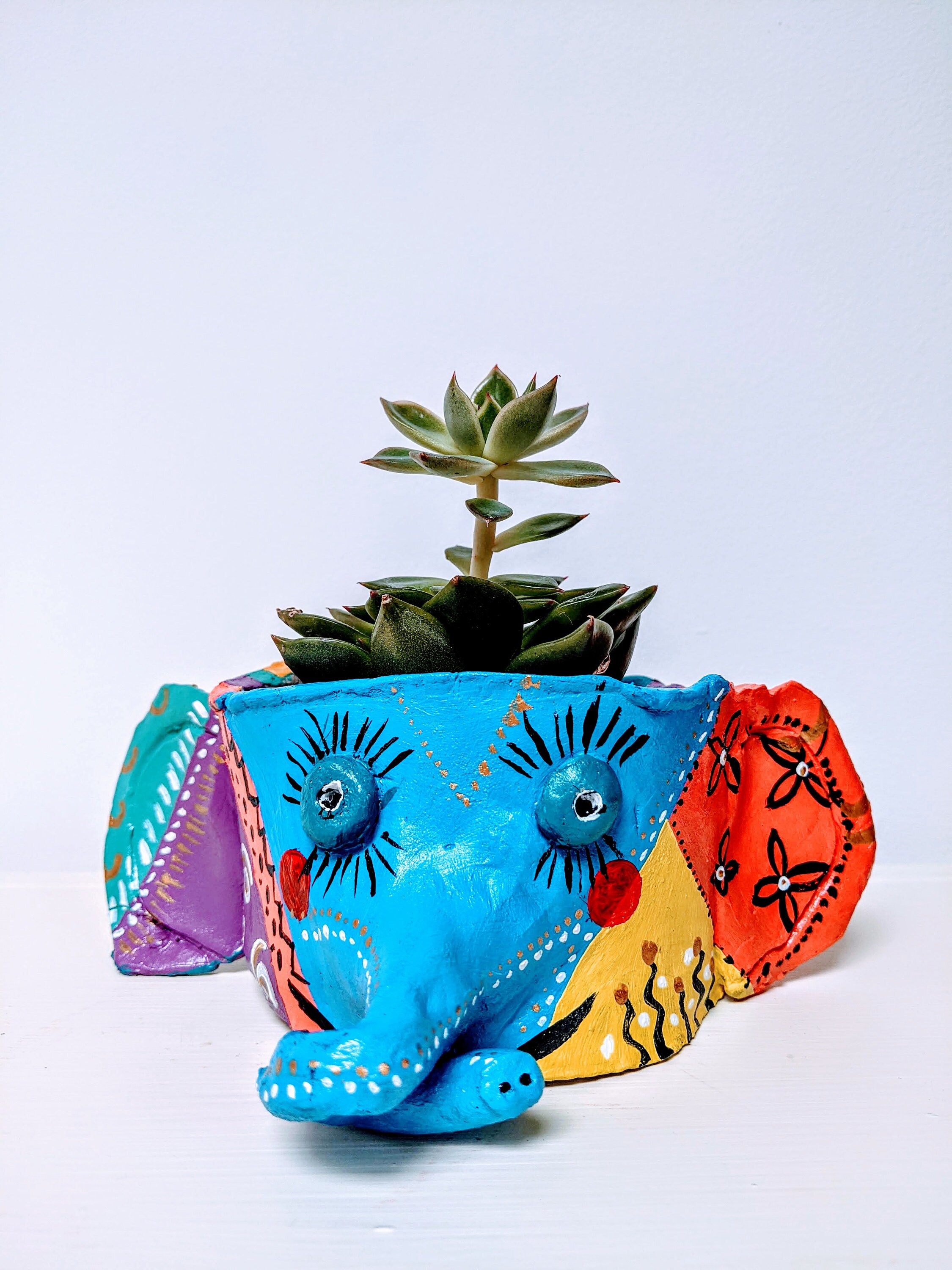 Air dry clay pottery craft kit. Make your own happy plant pot Etsy