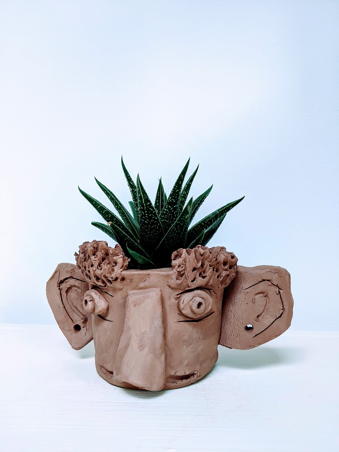 Air dry clay pottery craft kit. Make your own happy plant pot Etsy