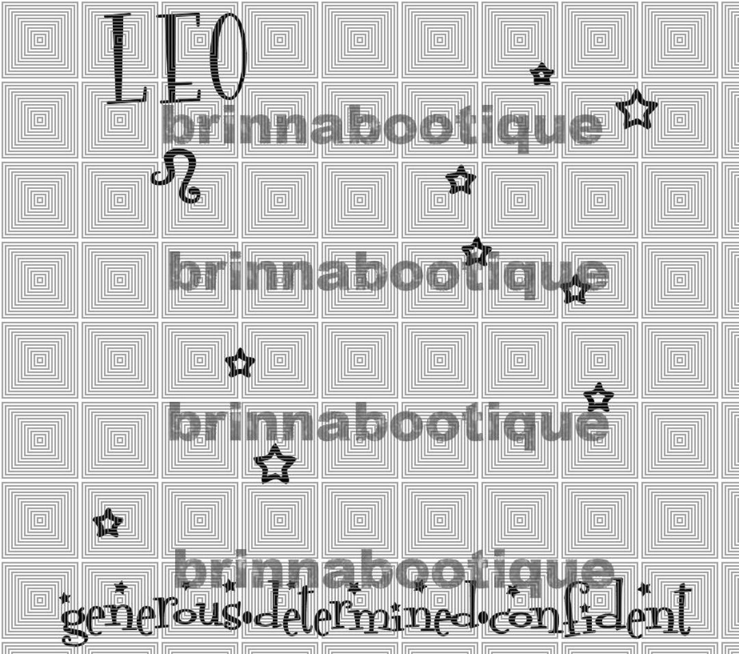 Leo Zodiac Digital Download - Etsy