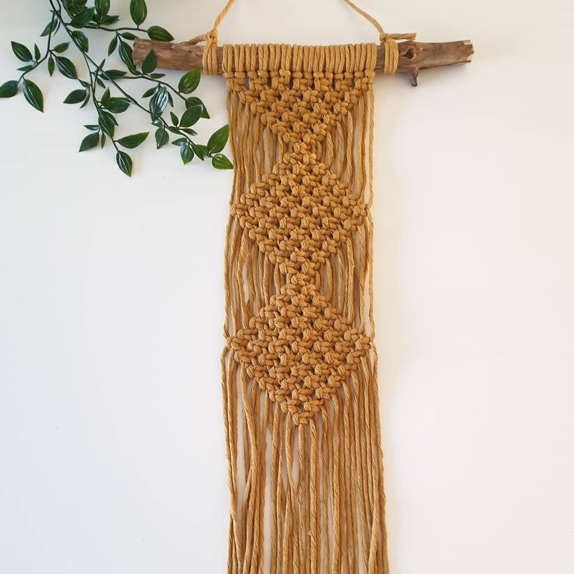 Macrame wall hanging Geometric wall hanging Boho Etsy