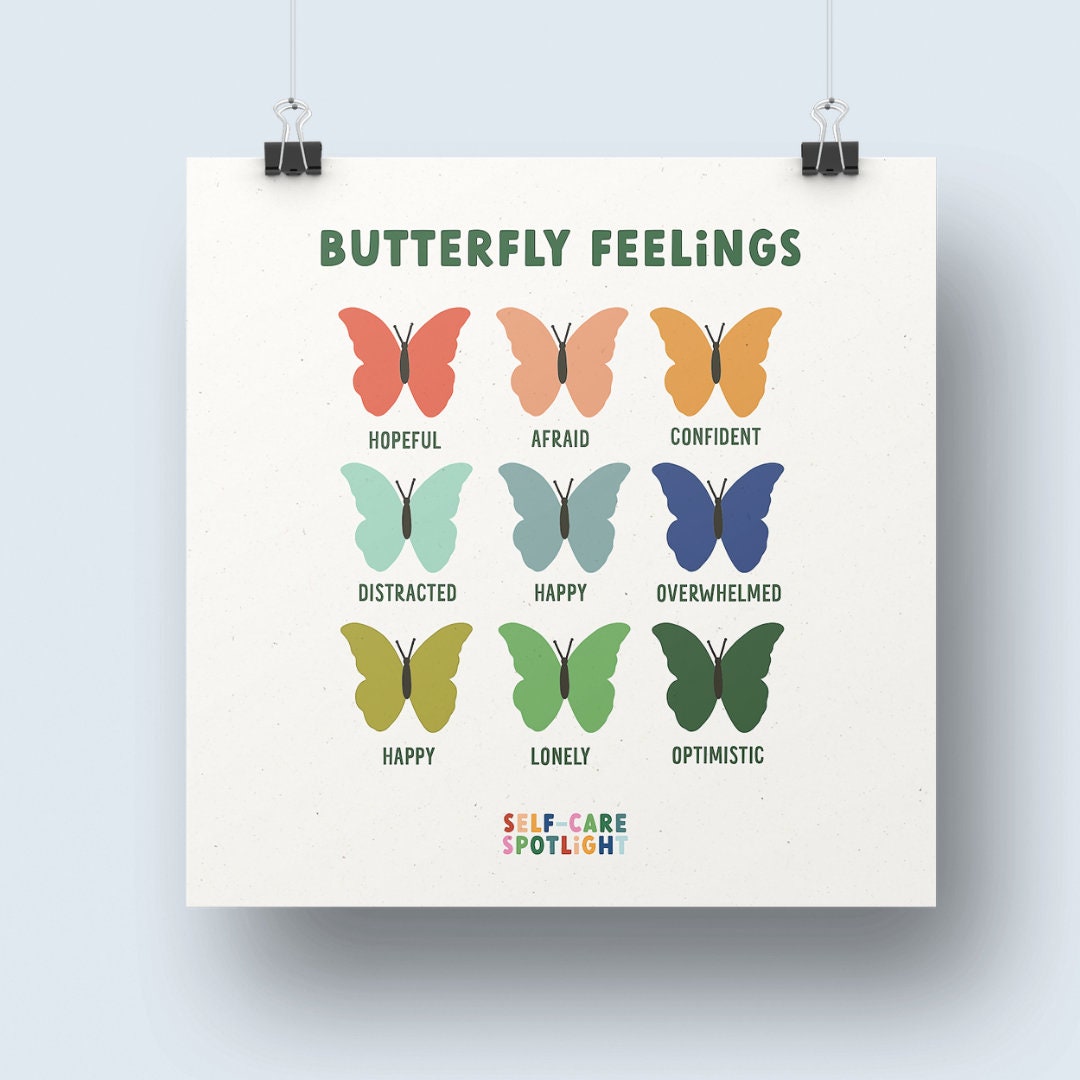 Digital Download Butterfly Feelings Etsy