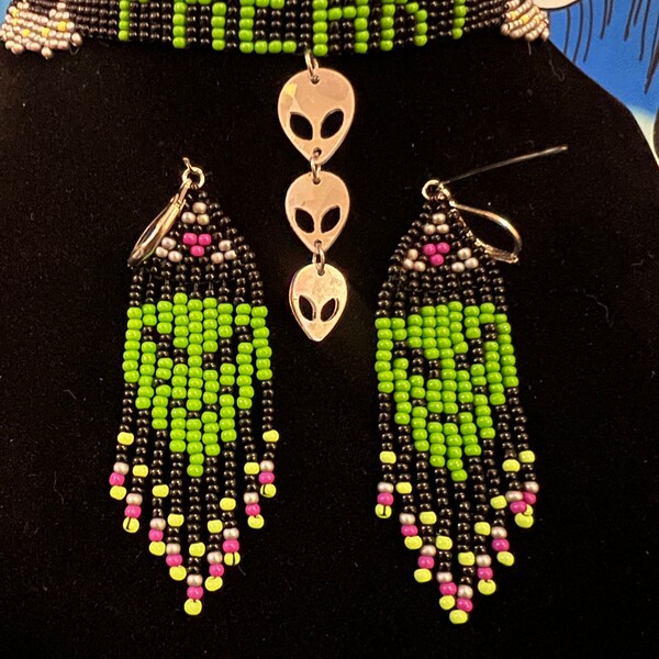 Alien Choker/Earrings