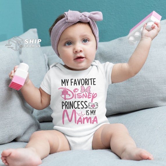 My Favorite Disney Princess Is My Mama Baby Onesies Pregnancy Etsy Australia
