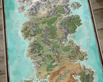 Regional Fantasy Map: The Realm of Haven - Digital Map DnD, Pathfinder and other RPGs