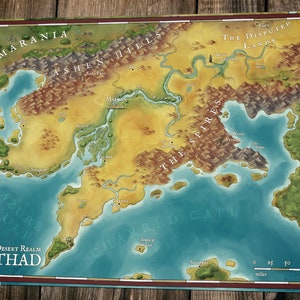 Regionale Fantasy Karte: The Desert Realm of Athad - Digitale Karte DnD, Pathfinder und andere RPGs
