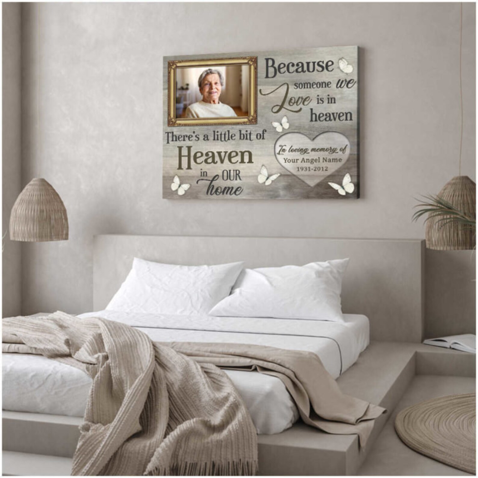 In Loving Memory Canvas Wall Art Canvas Wall Art For Home Etsy