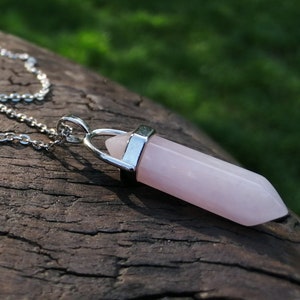 PINK QUARTZ pendant, stone of Love