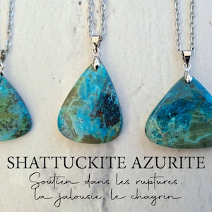 Anhänger SHATTUCKIT-AZURIT, Halbedelstein, Lithotherapie-Wirkungen