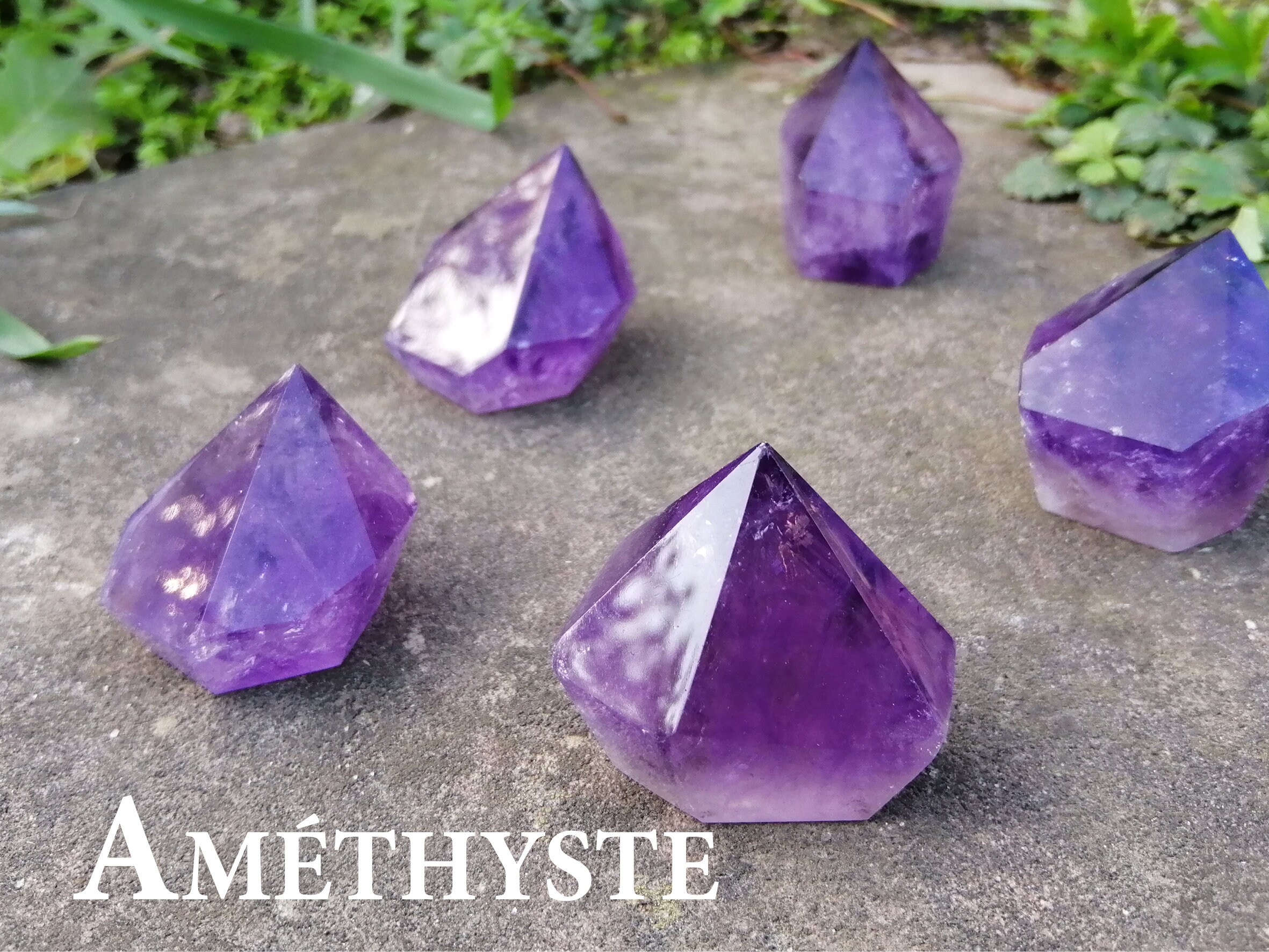 Améthyste, Pierre Naturelle Semi-Précieuse, Lithothérapie, Zen Reiki Yoga Méditation, Pierre de Spir