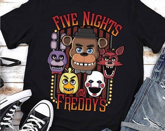 Fnaf Characters Etsy - t shirt roblox fnaf