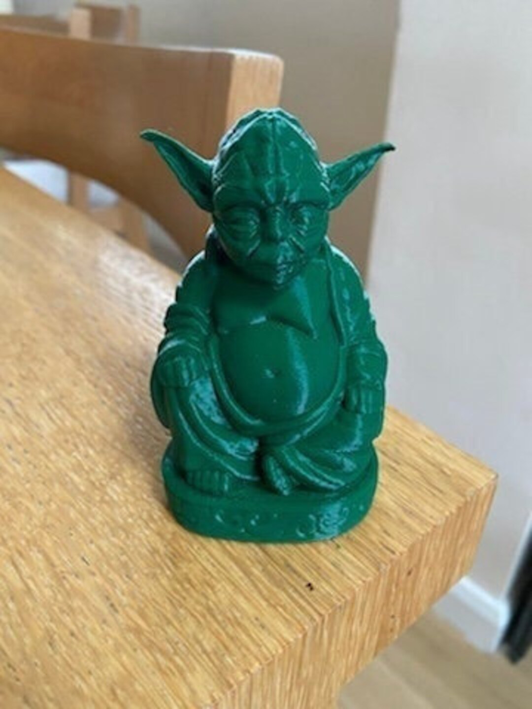 Yoda Buddha Statue Star Wars 3D Print Gift Funny Happy Buddha Etsy