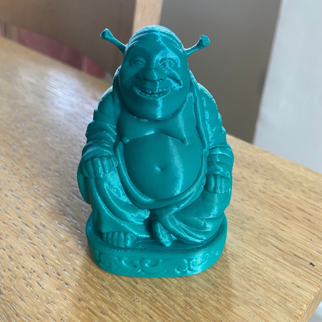 Shrek Buddha Statue 3D Print Shrek Gift Funny Happy Buddha Etsy UK