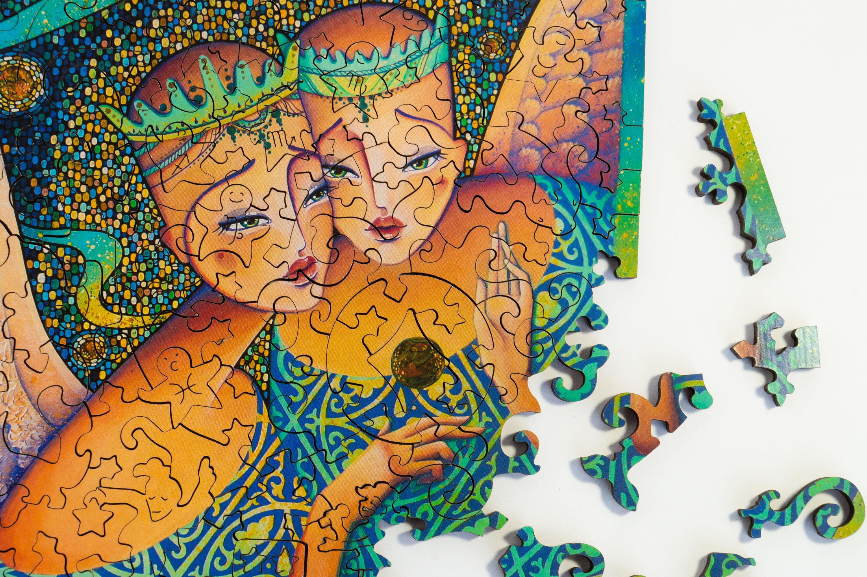 Wooden jigsaw puzzle Wood jigsaw puzzle adult Wooden puzzle Etsy