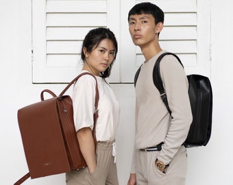 Japanese Randoseru Backpack | Unisex Japan Backpack | Vegan Leather Backpack | Laptop Backpack | Handcrafted | Women Men Couple backpack