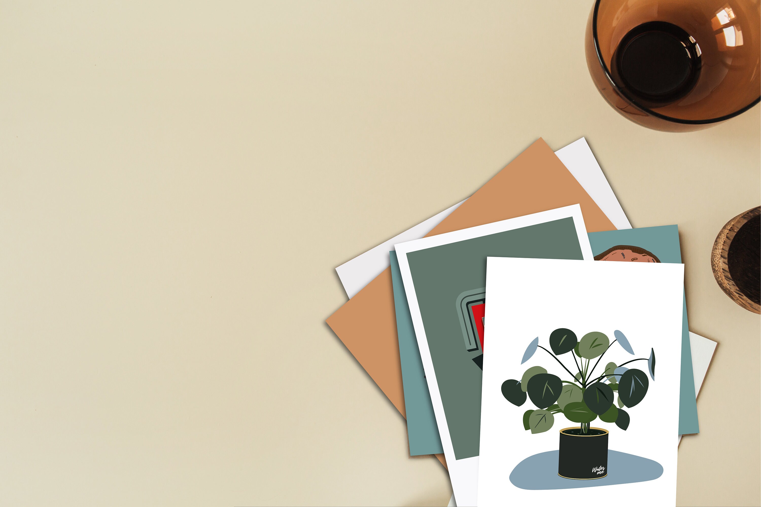 Pilea Peperomioides Plant Print Chinese Money Plant Water - Etsy