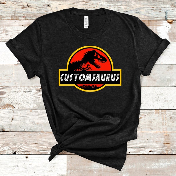 Custom Jurassic Park Shirt ,Jurassic Park Shirt ,Custom Dinosaur Shirt , custom dino Shirt , Personalized Jurassic Family Shirt