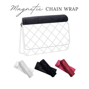 Chanel Chain Wrap, Bag Protector, Made with Velvet, Magnetic Closure