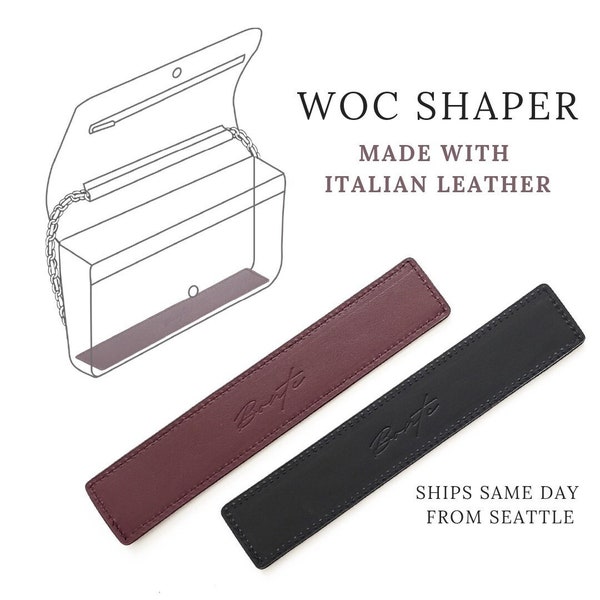 WOC Shaper in Full-Grain Italian Leather! Chanel WOC Base Insert / Protector / Support