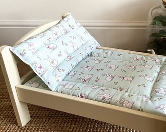 Ikea Duktig muñeca ropa de cama conejito conejo / cama de gato / regalo amante del conejo
