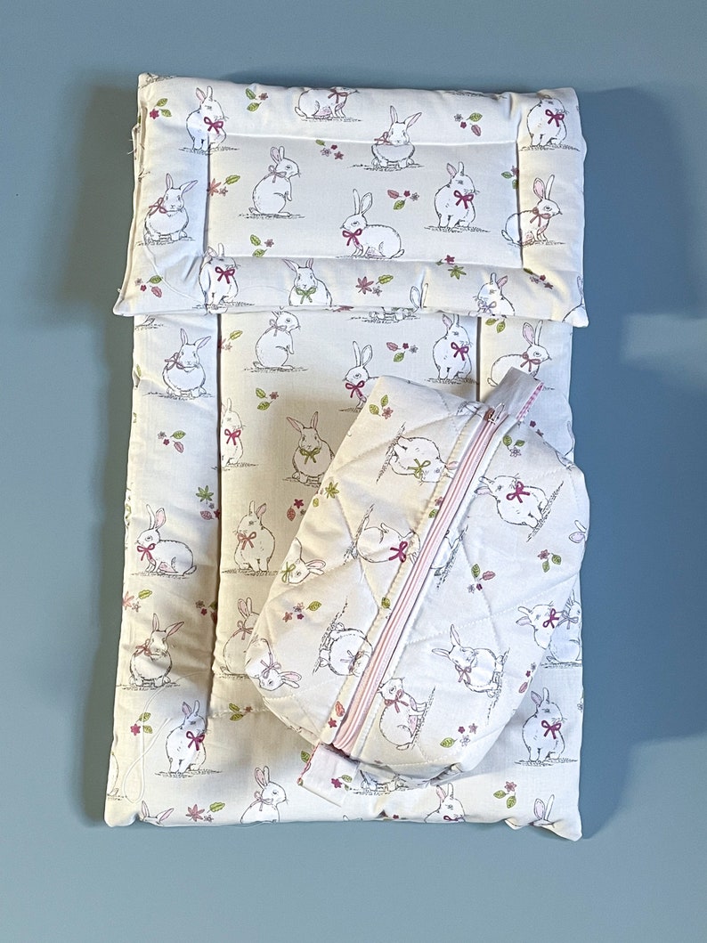 Ikea Duktig Doll Bedding Bunny Rabbit Cat Bed Rabbit Lover Etsy