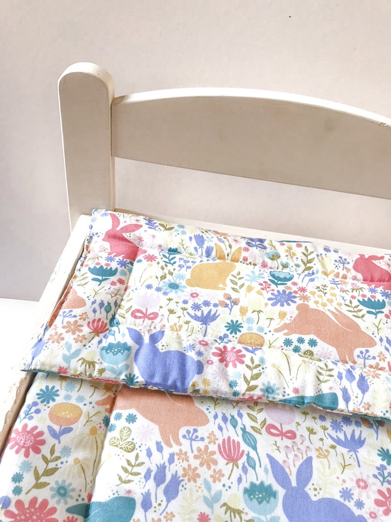 Ikea Duktig Doll Bedding Bunny Rabbit Cat Bed Rabbit Lover Etsy