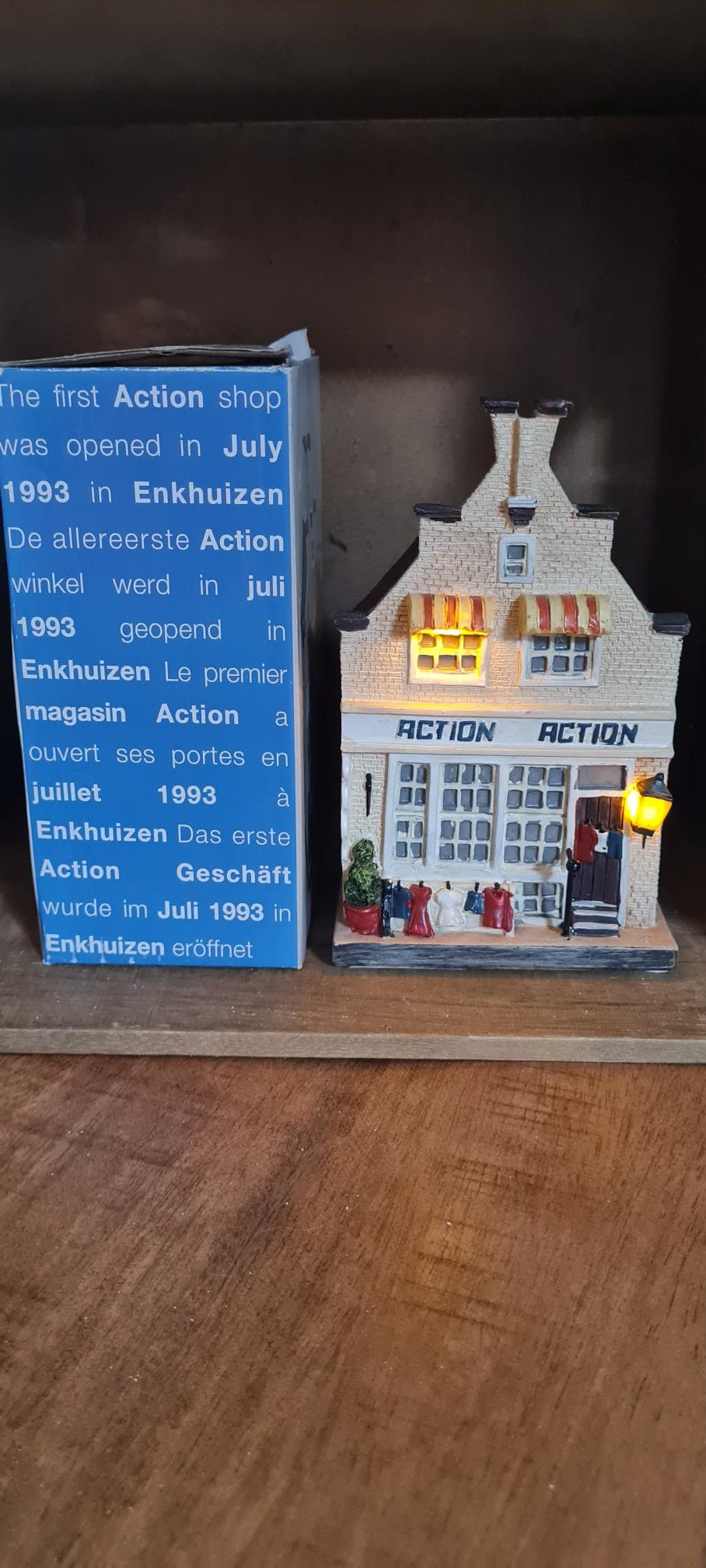 First Action Shop Christmas Village First Action Shop With LED rare - Etsy