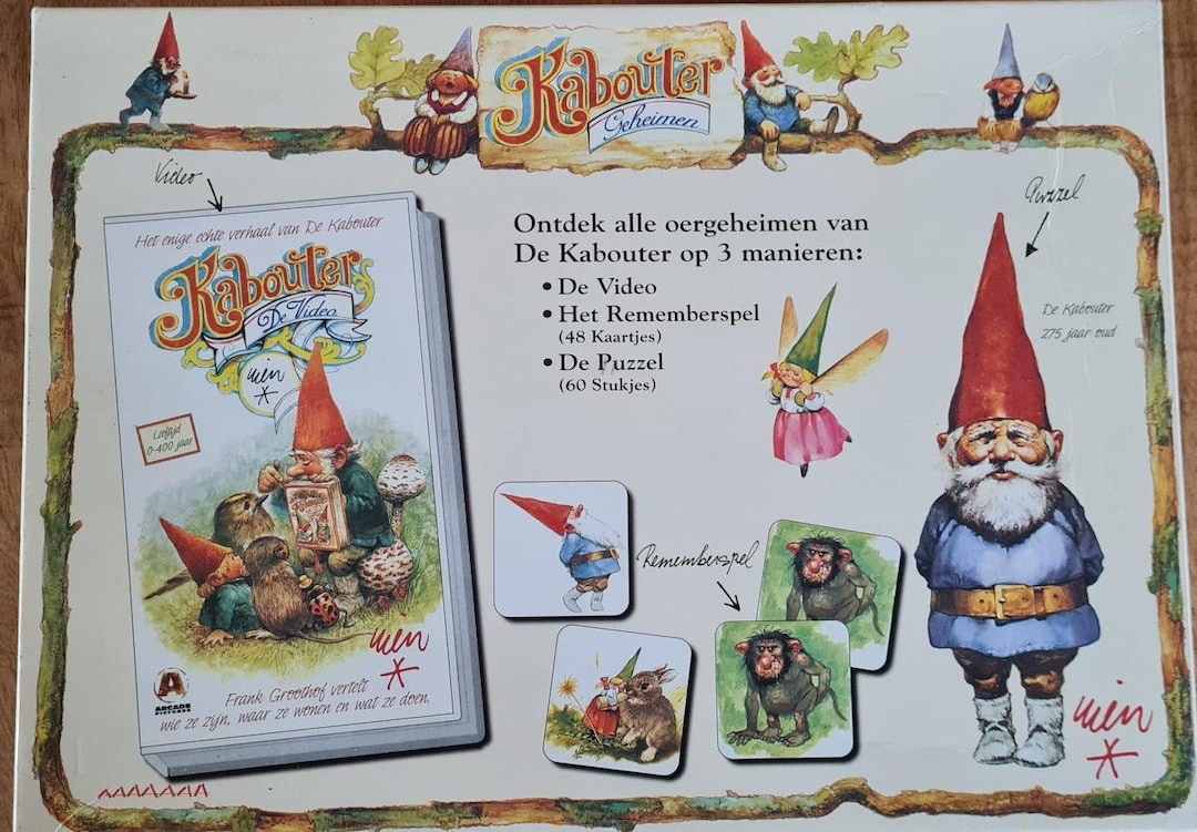 Rien Poortvliet Vintage Speldoos Kabouter Geheimen / Kabouter Geheimen