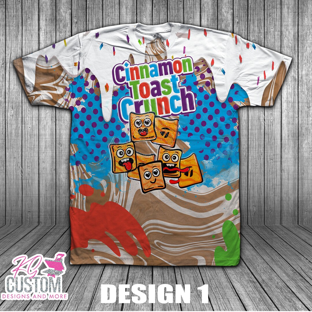 Custom Inspired Cinnamon Toast Crunch 3d Crocs Tshirt Etsy