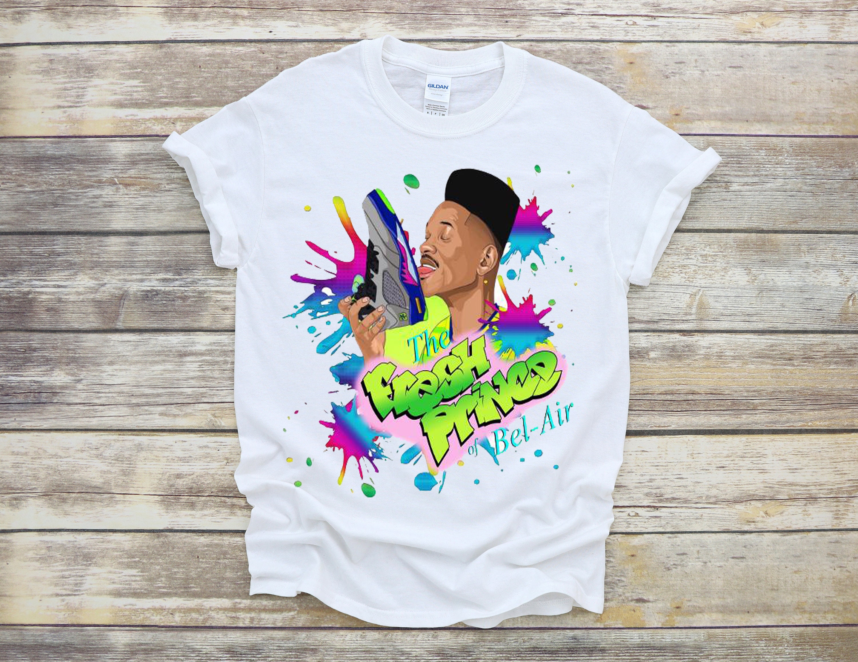 Vintage Fresh Prince of Bel Air Theme Song by Will Smith Yo Homes Smell Ya Later T Shirt Size Small