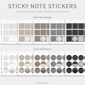 Digital Stickers Set | Black Edition | Digital Planner Stickers ...