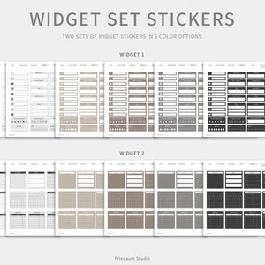 Digital Stickers Set | Black Edition | Digital Planner Stickers ...