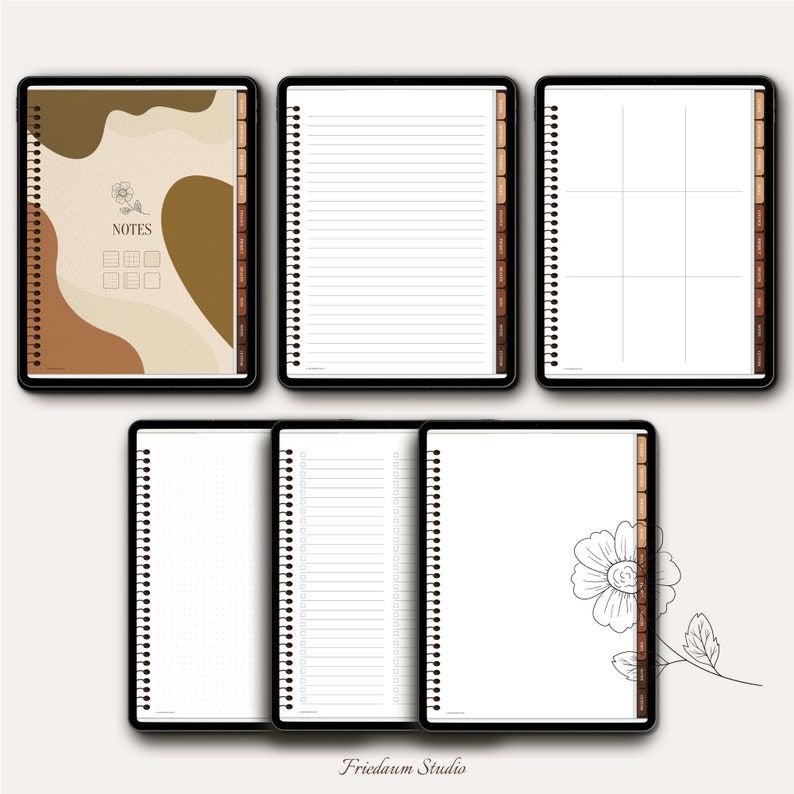 Boho Digital Planner Ipad Planner Digital Planner Goodnotes Etsy