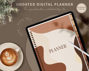 Boho Digital Planner, iPad planner, Digital Planner, goodnotes planner, notability planner, planner digital, Aesthetic digital planner