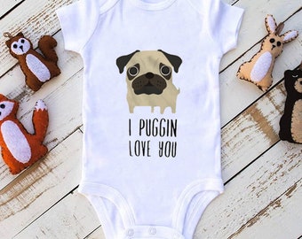 pug onesie baby