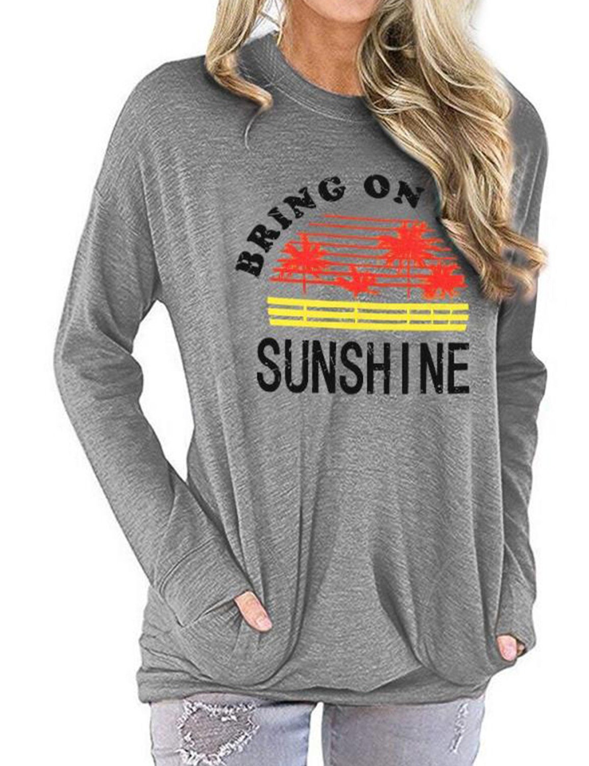 Bring On The Sunshine long sleeve Shirt Floral Prints | Etsy