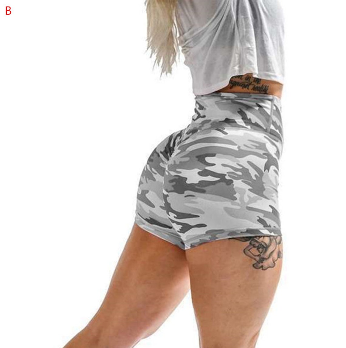 Camouflage Army Green Shorts Summer Shorts Ladies Clothing Etsy