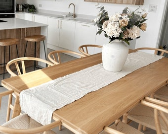 Scandi Style Dining Table - Solid Oak