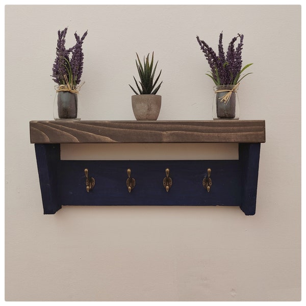 Coat Hooks With Shelf Etsy UK