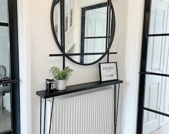 Black Narrow Console Table