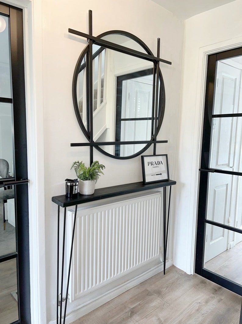 Black Narrow Console Table image 1