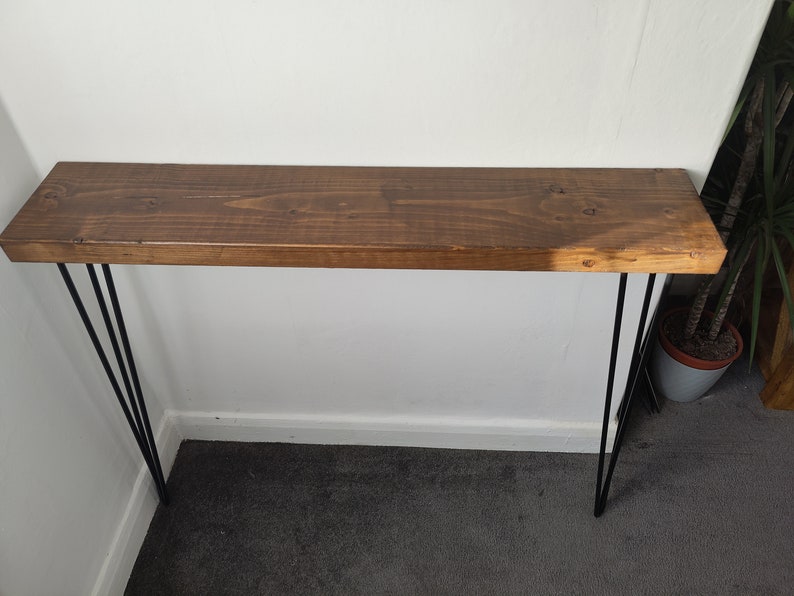 Wide Console Table With Hairpin Legs/ Breakfast Bar/ Make up Etsy